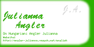 julianna angler business card